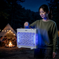 휴대용 LED 무선 모기퇴치기 전기 포충기 가정용 업소용 벌레 캠핑용